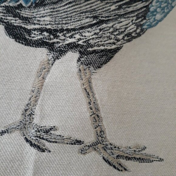 Rooster Embroidered Pillow Cover - Multicolor - Picture 6 of 13